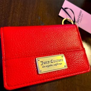 (NWT) Juicy Couture small red wallet/ keychain